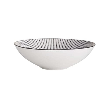 BUTLERS Dim Sum Schale Ø 18 cm - Blaue Keramikschale mit Muster - Asiatische Reisschale, Suppenschale, Servierschale im Sale